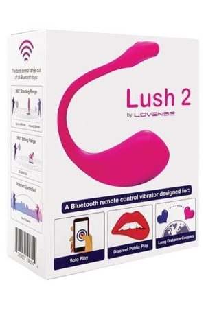 Lovense Lush 2.0 Sound Activated Vibrator - Pink