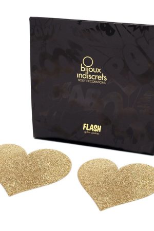 Bijoux Indiscrets Flash Pastie - Heart Gold