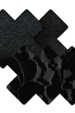 Nippies Basics - Black Crosses - Size B