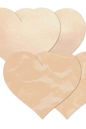 Nippies Basics Crme Hearts - Size B