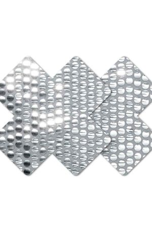 Nippies Style Studio Silver Sequin Crosses- Size B