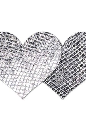 Nippies Style Silver Snake Hearts - Size B