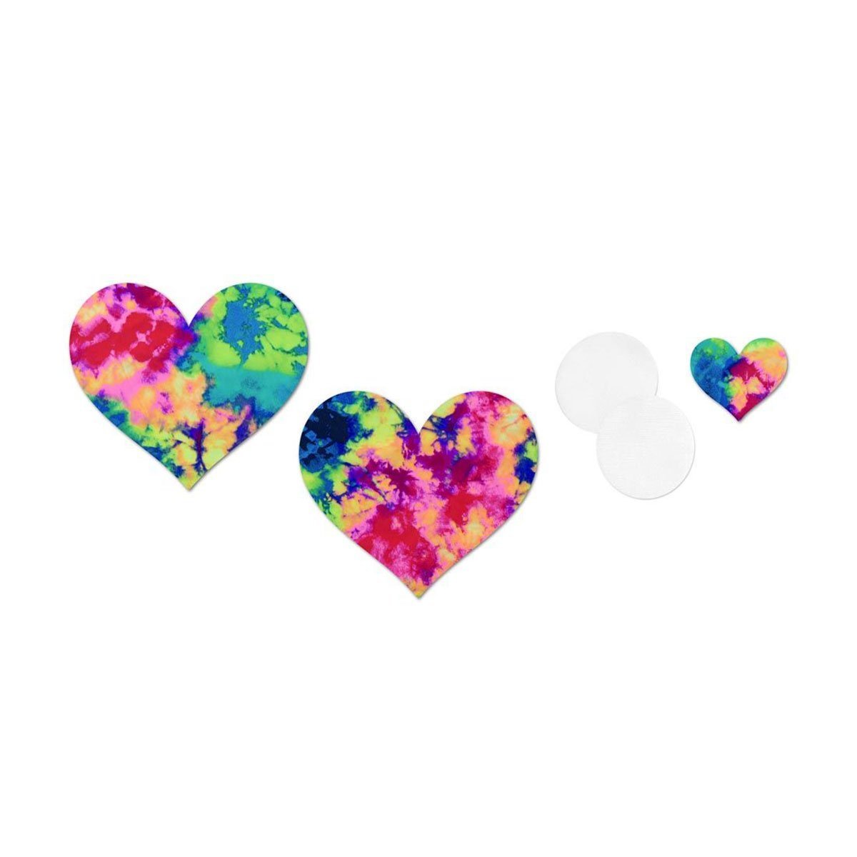 Nippies Style Neon Tie Dye Hearts - Size B - Image 2