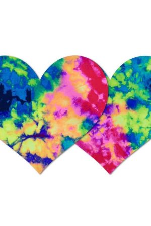Nippies Style Neon Tie Dye Hearts - Size B