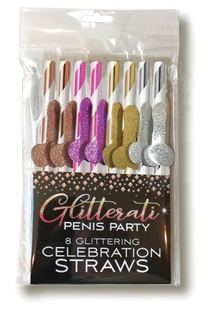 Glitterati Cocktail Straws 8pk