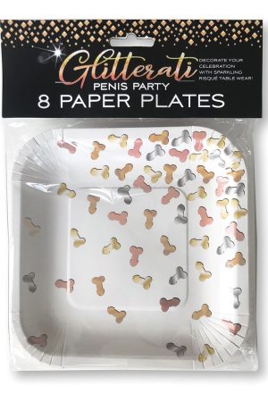 Glitterati Plates 8pk