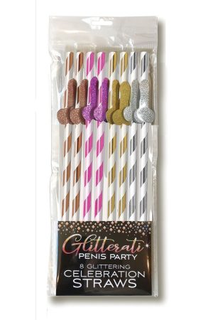 Glitterati Tall Straws 8pk