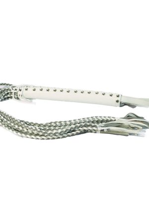 Corset Flogger  - White/Grey