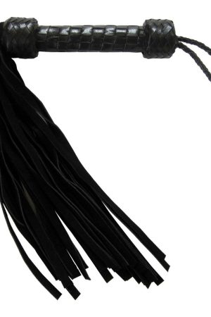 Short Suede Flogger - Black/Black