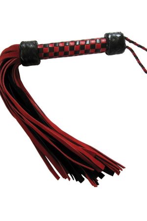 Short Suede Flogger - Red/Black