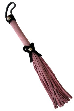 Love Knot Mini Flogger w/ Bow - Pink w/Black Bow