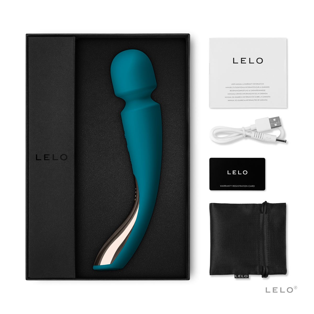 LELO Smart Wand 2 Medium - Ocean Blue - Image 2