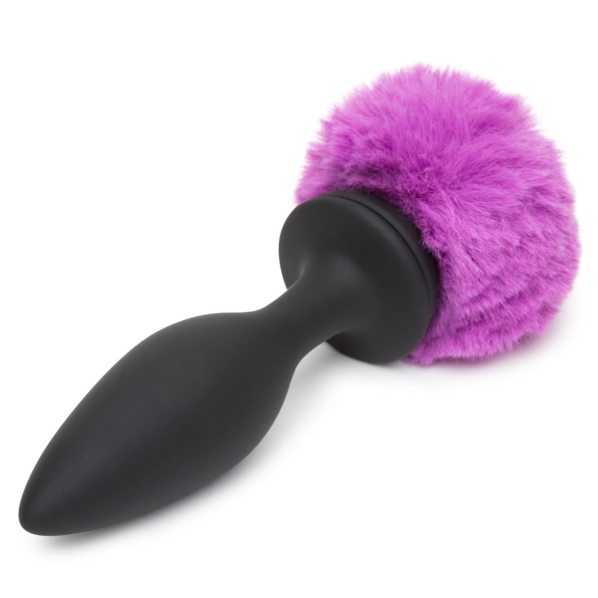 Happy Rabbit Butt Plug Black/Purple Tail Large Rechargeable - Image 2
