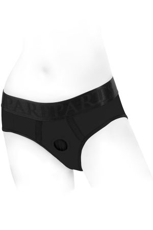 SpareParts Tomboi Harness Black/Black Nylon - Medium