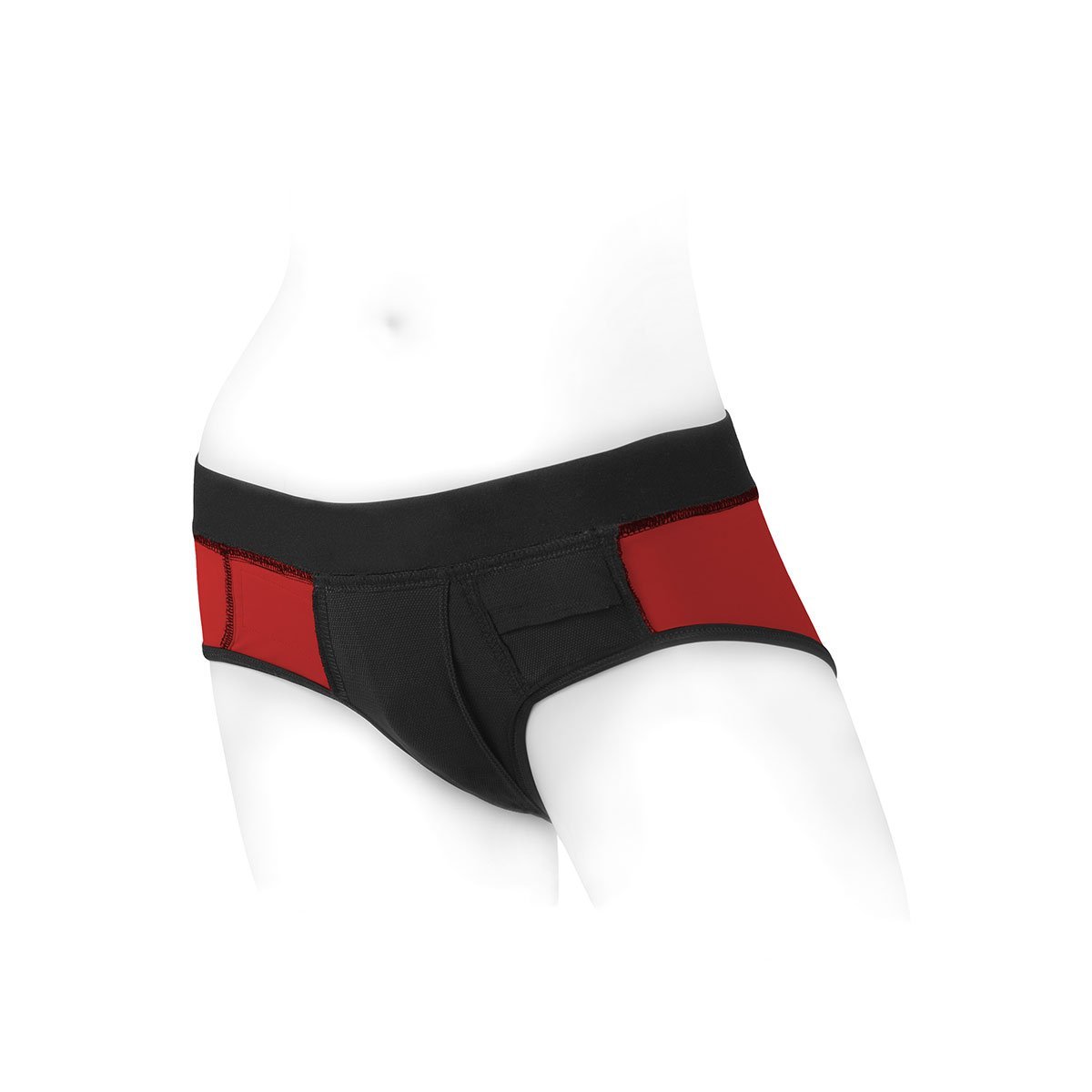 SpareParts Tomboi Harness Red/Blk Nylon - XS - Image 3