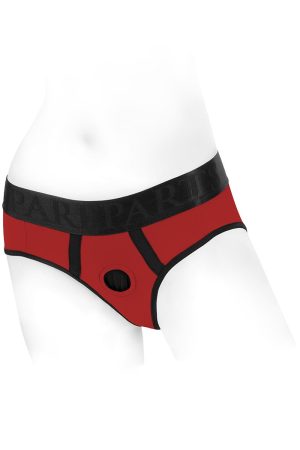 SpareParts Tomboi Harness Red/Black Nylon - Medium