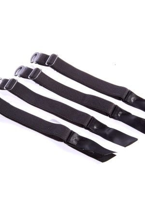 SpareParts Removeable Garter Black (set of 4)