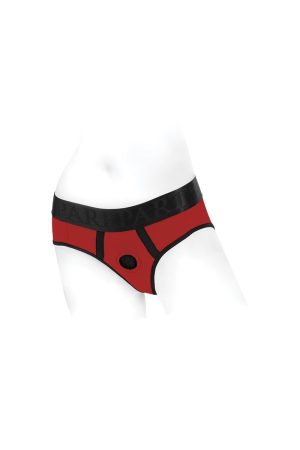 SpareParts Tomboi Harness Red/Black Nylon - XXS