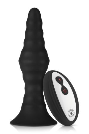 FORTO Vibrating Large Remote Ribbed Plug