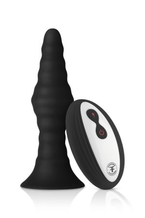 FORTO Vibrating Small Remote Ribbed Plug