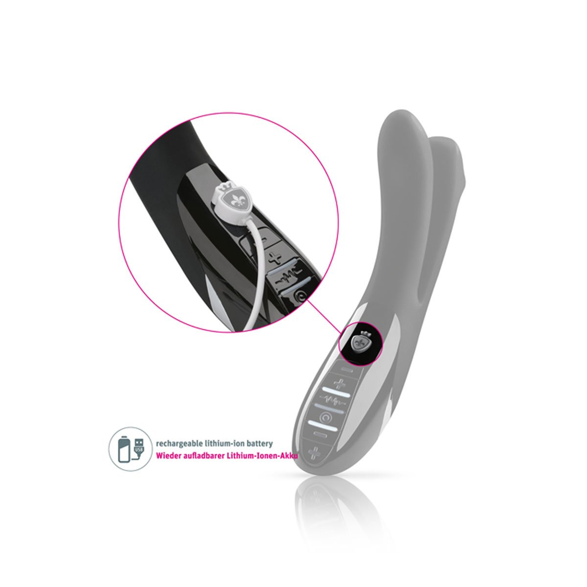 Mystim Tingling Apart E-Stim Black Vibe - Image 3