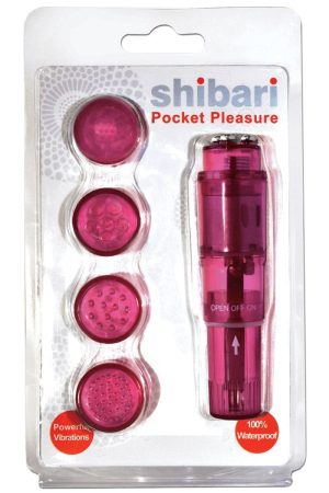 Voodoo Pocket Pleasure w/ 4 Attachments - Pink