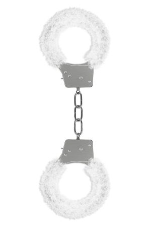 Ouch Beginner's Handcuffs Furry - White