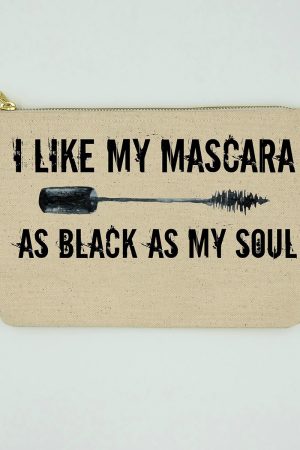 Twisted Wares I Like My Mascara as Black as Soul Bitch Bag