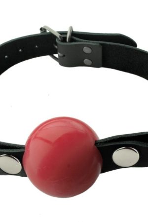 NICKEL FREE SILICONE BALL GAG LARGE RED