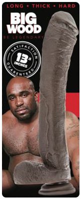 THE BIG WOOD 13.5IN REALISTIC PENIS BROWN