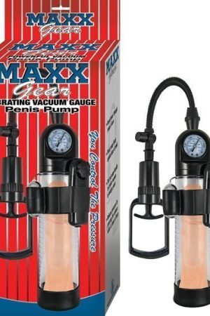 MAXX GEAR VIBRATING VACUUM GAUGE PENIS PUMP