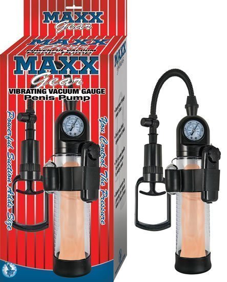 MAXX GEAR VIBRATING VACUUM GAUGE PENIS PUMP