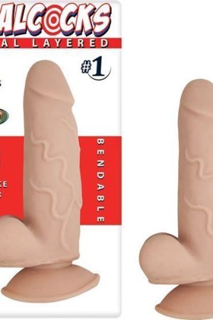 Real Cocks Dual Layered #1 Flesh 5 1/2 "