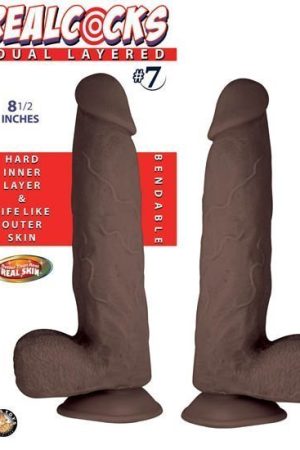 REAL COCKS DUAL LAYERED #7 DAR