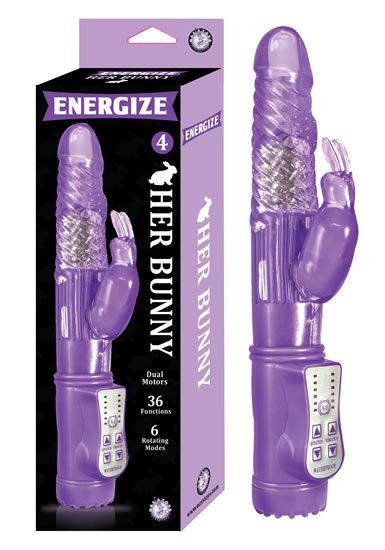 ENERGIZE HER BUNNY 4 PURPLE RABBIT VIBRATOR