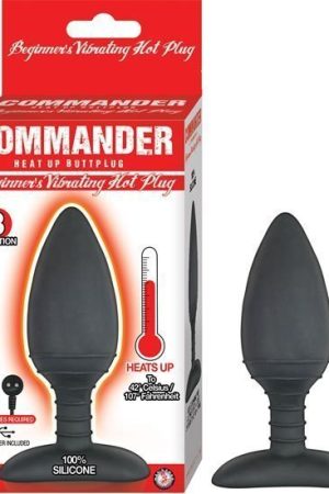 COMMANDER BEGINNER'S VIBRATING HOT PLUG-BLACK