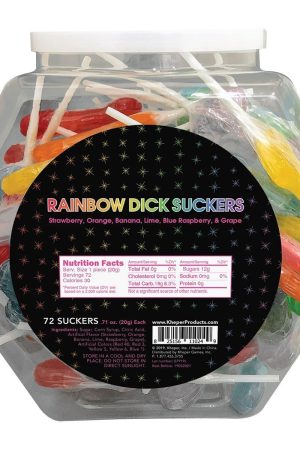 Rainbow D*ck Suckers Fishbowl 72ct.