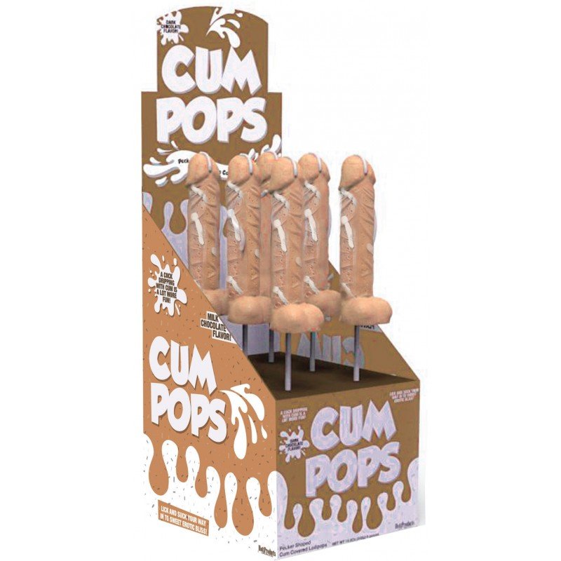 Cum Cock Pops Milk Chocolate 6Pc Display