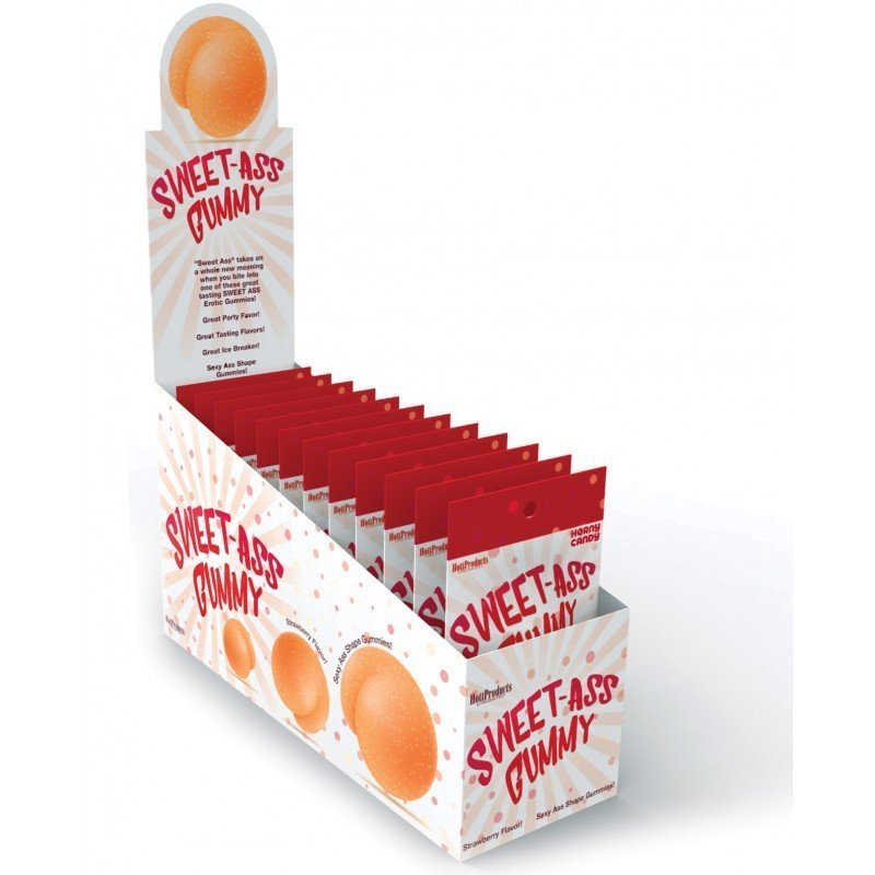 Sweet Ass Gummy Butt Shaped Gummies 12Pc Display - Image 3