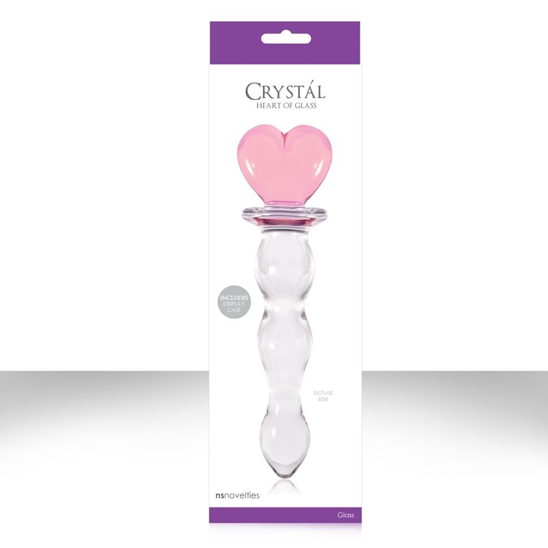 CRYSTAL HEART OF GLASS PINK - Image 2