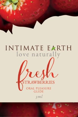Intimate Earth Flavored Glide - Fresh Strawberries Foils 48ct