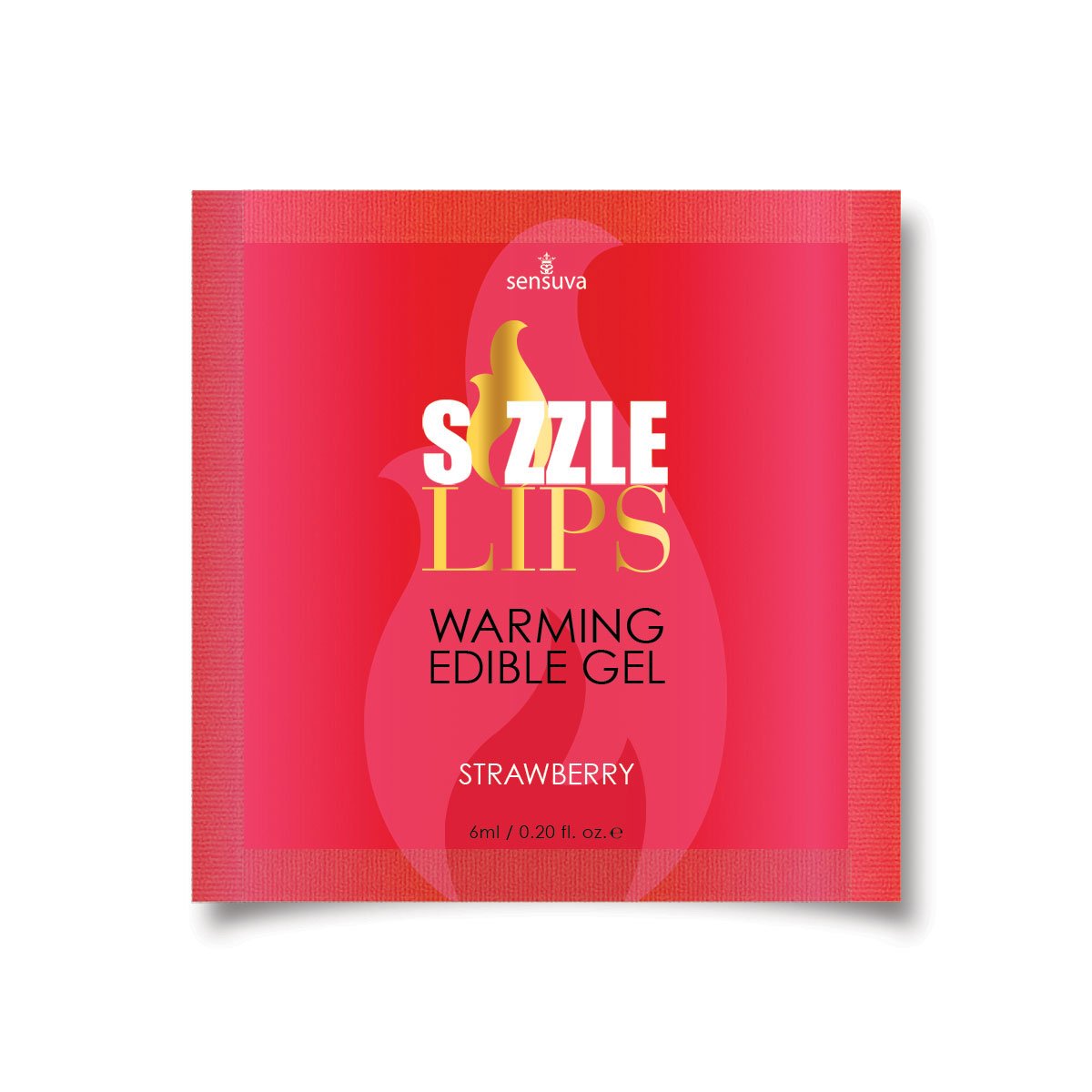 Sensuva Sizzle Lips Strawberry 100pc Tub Warming Gel - Image 2