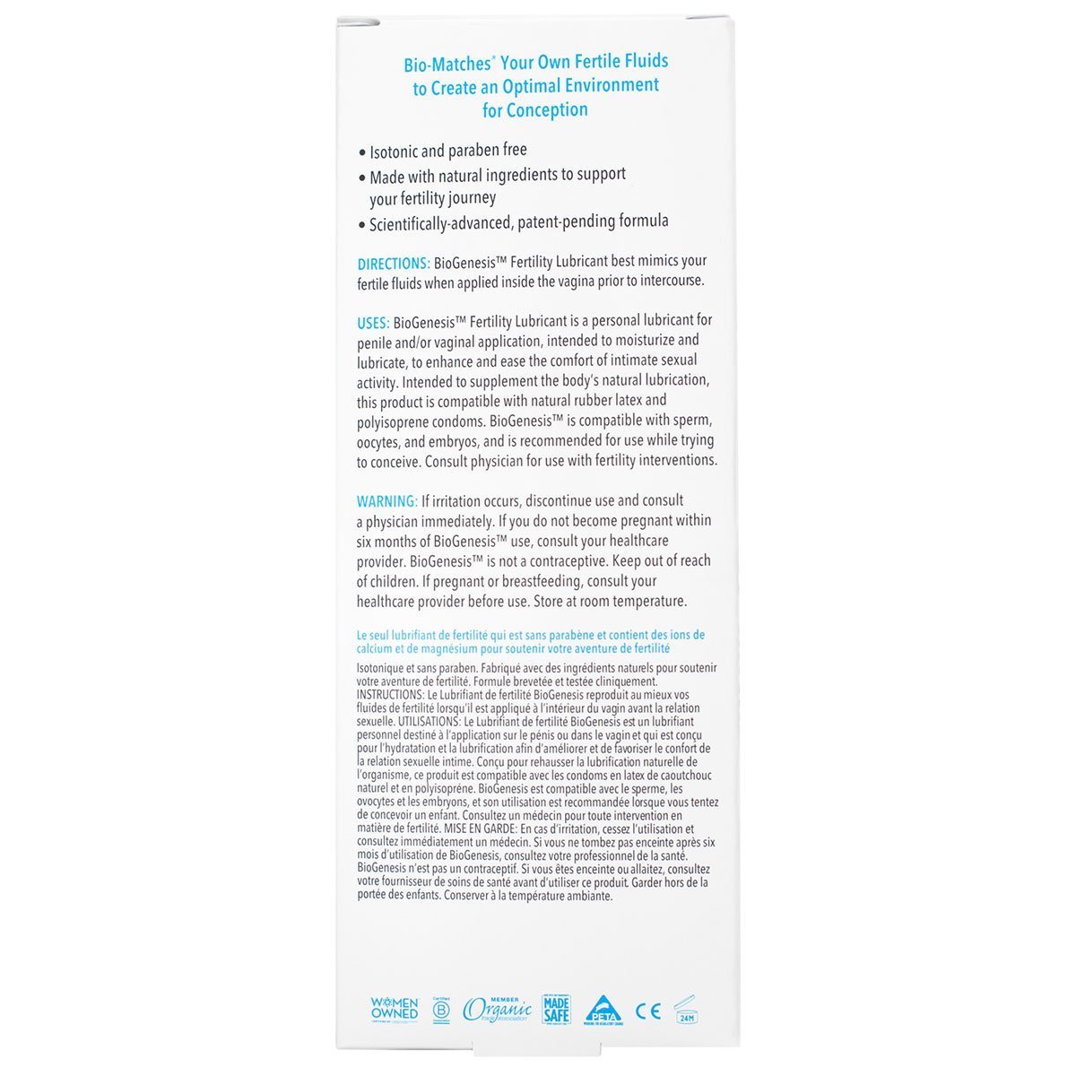 Good Clean Love BioGenesis Fertility Lubricant 2oz - Image 3