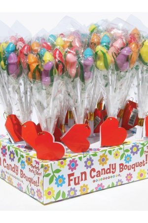 Candy Penis 6pc Bouquet 12 Piece Display
