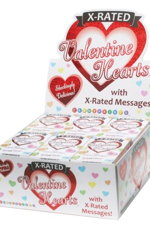 Valentine X-Rated Hearts Candy - 24pc Display