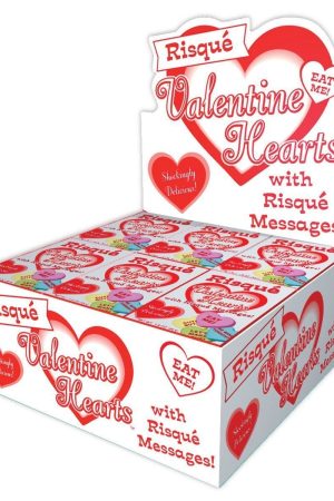 Valentine Risque Hearts Candy - 24pc Display