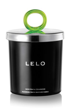 LELO Flickering Touch Massage Candle - Snow Pear & Cedarwood