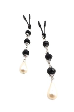 Bijoux de Nip Pearl Black Beads