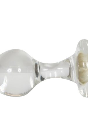 Crystal Delights Small Clear Plug  - Aurora Borealis