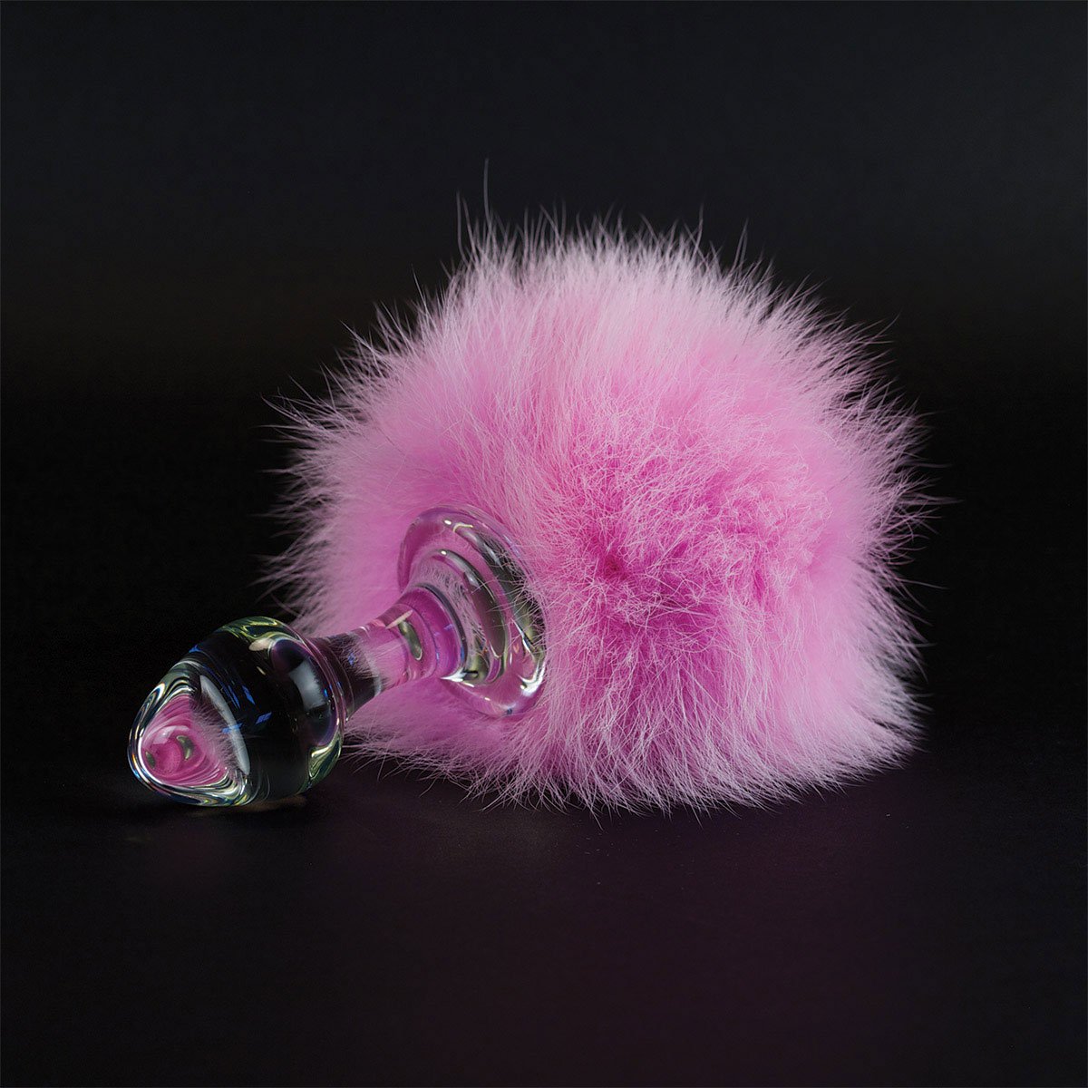 Crystal Delights Magnetic Bunny Tail - Pink - Image 2